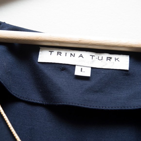 Trina Turk Disperse Draped Dress Size Large - Picture 6 of 7